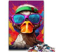 1000 Pieces Jigsaw Puzzle for Adults& Teens Colorful Duck Flowers 1000 Piece Jigsaw,Fun Activity for Home, Rainy Days Toys, Birthday Gifts (26x38cm)