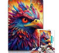 1000 Pieces Jigsaw Puzzle for Adults& Teens Colorful Eagle 1000 Pieces for Adults,Fun Activity for Home, Rainy Days Toys, Birthday Gifts 38x26cm