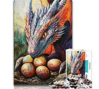 1000 Pieces Jigsaw Puzzle for Adults& Teens Colorful Flying Dragon Adult Jigsaw,Birthday Present, Gifts, Wall Art for Age 14 Years Up 26x38cm