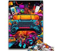 1000 Pieces Jigsaw Puzzle for Adults& Teens Colorful Gamepad Jigsaw,Learning Educational Toys Family Games Unique Birthday And Gifts (75x50cm)