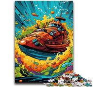 1000 Pieces Jigsaw Puzzle for Adults& Teens Colorful Submarine 1000 Piece Jigsaw,Fun Activity for Home, Rainy Days Toys, Birthday Gifts (50x75cm)