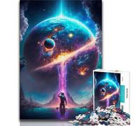 1000 Pieces Jigsaw Puzzle for Adults& Teens Colors of Space Planet 1000 Piece Puzzle,Challenging Family Activity Games DIY Toy for Home Wall Decor Gifts (size 38x26cm)