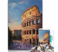 1000 Pieces Jigsaw Puzzle For Adults Teens Colosseum,Brain Intelligence Challenge Addictive Toys Birthday Present,Gifts,Wall Art 38x26cm