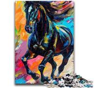 1000 Pieces Jigsaw Puzzle For Adults Teens Coloured Horses Teenager Puzzles,Educational Toy Funny Family Games Unique Home Decor (38x26cm)