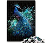1000 Pieces Jigsaw Puzzle For Adults Teens Colourful Art Peacock Challenging To Complete But Fun And Humorous Unique Home Decor And Gifts 26x38cm