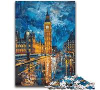 1000 Pieces Jigsaw Puzzle for Adults& Teens Colourful Big Ben Help The Brain Exercise Addictive Toys to Cultivate Patience Gift For Birthdays 50x75cm