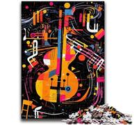 1000 Pieces Jigsaw Puzzle for Adults& Teens Colourful Violin Art Educational Games Home Decoration for Is Ideal As A Gift for The Whole Family 38x26cm