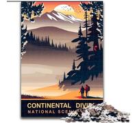 1000 Pieces Jigsaw Puzzle For Adults Teens Continental Divide,Toys Educational Games Stress Relieving Great Gifts And Toys 50x75cm