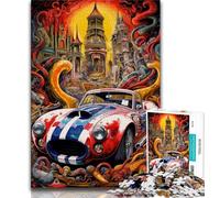 1000 Pieces Jigsaw Puzzle for Adults& Teens Cool Colourful Sports Cars Teenager Puzzles,Learning Educational Toys Family Games Unique Birthday And Gifts 38x26cm