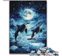 1000 Pieces Jigsaw Puzzle for Adults& Teens Cosmic Blue Whale, Family Activity Unique Home Decor And Gifts for Ages 14+ (Size 50x75cm)