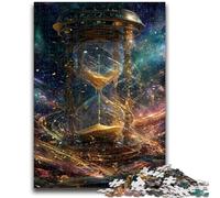 1000 Pieces Jigsaw Puzzle For Adults Teens Cosmic Hourglass, for Educational Game Challenge Toy Enhance Memory for Age 14 50X75CM