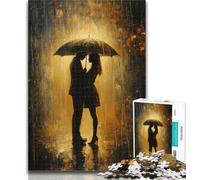 1000 Pieces Jigsaw Puzzle For Adults Teens Couple Under An Umbrella Teenager Puzzles,Educational Toy Funny Family Games Unique Home Decor 50x75cm