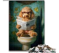 1000 Pieces Jigsaw Puzzle for Adults& Teens Cute Goldendoodle,for Educational Game Challenge Toy Birthday Present,Gifts,Wall Art 50x75cm