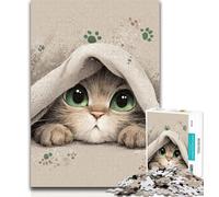 1000 Pieces Jigsaw Puzzle For Adults Teens Cute Kitten Puzzles for Adults,Educational Toy Funny Family Games Unique Home Decor 26x38cm