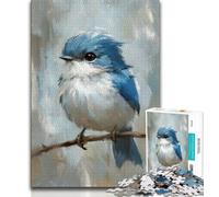 1000 Pieces Jigsaw Puzzle For Adults Teens Cute Little Blue Bird 1000 Piece Puzzle,Game Toys Every Piece Is Unique - Challenging Family Fun Game (size 38x26cm)