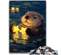 1000 Pieces Jigsaw Puzzle For Adults Teens Cute Otter Teenager Jigsaw,Classic Educational Games Beautiful Decoration (50x75cm)