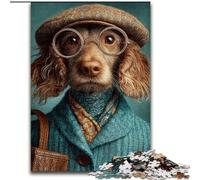 1000 Pieces Jigsaw Puzzle for Adults& Teens Dachshunds in The Workplace, Decompressing Intellectual Educational Toy Birthday Present, Gifts, Wall Art (Size 50x75cm)