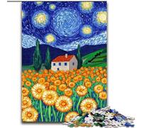1000 Pieces Jigsaw Puzzle for Adults& Teens Dandelion Under The Night Sky, Family Activity Unique Home Decor And Gifts for Ages 14+ (size 50x75cm)