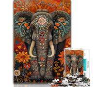 1000 Pieces Jigsaw Puzzle For Adults Teens Dead Elephant,Learning Educational Toys Family Games Enhance Love between Couples 75x50cm