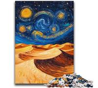 1000 Pieces Jigsaw Puzzle For Adults Teens Desert Night Sky Puzzles for Adults,Educational Toy Funny Family Games Unique Home Decor (50x75cm)