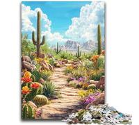 1000 Pieces Jigsaw Puzzle For Adults Teens Desert Plant Landscape Puzzles for Adults,Relax Games Is Ideal As A Gift for The Whole Family (38x26cm)