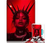 1000 Pieces Jigsaw Puzzle For Adults Teens Devil Girl,Brain Intelligence Challenge Addictive Toys Birthday Present,Gifts,Wall Art (75x50cm)