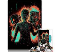 1000 Pieces Jigsaw Puzzle For Adults Teens Devil Threesome Puzzles for Teenagers,Stress Reliever Staycation Kill Time Enhance Love between Couples 26x38cm