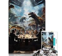1000 Pieces Jigsaw Puzzle for Adults& Teens Dinosaur World 1000 Piece Puzzle,Challenging Family Activity Games DIY Toy for Home Wall Decor Gifts (size 38x26cm)