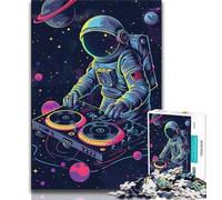 1000 Pieces Jigsaw Puzzle For Adults Teens DJ Astronaut Adult Jigsaw,Challenging Game for The Whole for Women, Gifts for Men (size 38x26cm)