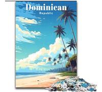 1000 Pieces Jigsaw Puzzle For Adults Teens Dominican Republic Travel,Family Entertainment Toys Is Ideal As A Gift for The Whole Family 38x26cm