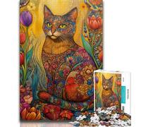 1000 Pieces Jigsaw Puzzle for Adults& Teens Dream Cat,Learning Educational Toys Family Games Suitable for Desktop Decoration (75x50cm)