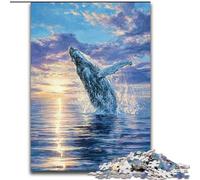 1000 Pieces Jigsaw Puzzle for Adults& Teens Dream Whale, for Educational Game Challenge Toy Unique Home Decor And Gifts (Size 50x75cm)