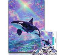 1000 Pieces Jigsaw Puzzle for Adults& Teens Dream Whale Puzzles for Adults,for Challenging Toy Game And Family Play (size 75x50cm)