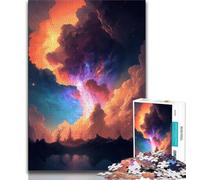 1000 Pieces Jigsaw Puzzle For Adults Teens Dreamy Sunset Puzzles for Adults,Educational Games Home Decoration Suitable for Desktop Decoration (size 75x50cm)