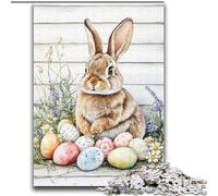 1000 Pieces Jigsaw Puzzle for Adults& Teens Easter Bunny Baby,learning Educational Is Ideal As A Gift for The Whole Family 38x52cm