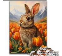 1000 Pieces Jigsaw Puzzle for Adults& Teens Easter Bunny,learning Educational Is Ideal As A Gift for The Whole Family 50x75cm