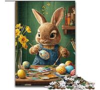 1000 Pieces Jigsaw Puzzle for Adults& Teens Easter Bunny,learning Educational Is Ideal As A Gift for The Whole Family 50x75cm