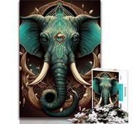 1000 Pieces Jigsaw Puzzle for Adults& Teens Elephant Magic Powers Puzzles for Teenagers,Secret Santa Gifts for Age 14 Years Up 75x50cm
