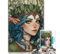 1000 Pieces Jigsaw Puzzle For Adults Teens Elf Girl,Help The Brain Exercise Addictive Toys to Cultivate Patience Wall Decoration (75x50cm)