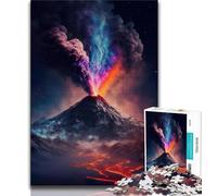 1000 Pieces Jigsaw Puzzle for Adults& Teens Erupting Space Volcano 1000 Piece Jigsaw,for Educational Game Challenge Toy Deal As Gifts for The Whole Family (size 38x26cm)
