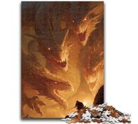1000 Pieces Jigsaw Puzzle For Adults Teens Evil Dragon Challenging To Complete But Fun And Humorous Educational Game for Birthday 50x75cm