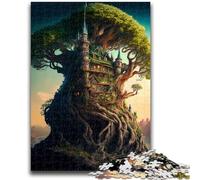 1000 Pieces Jigsaw Puzzle For Adults Teens Fairytale Kingdom Educational Game Challenge Toy Wall Decoration Unique Birthday And Xmas Gifts 26x38cm