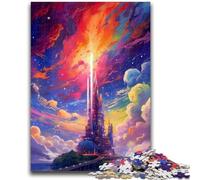 1000 Pieces Jigsaw Puzzle for Adults& Teens Fantasy Castle The Island Learning Educational Toy for Is Ideal As A Gift for The Whole Family 50x75cm