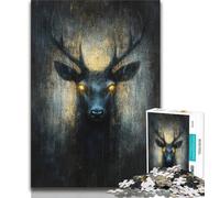 1000 Pieces Jigsaw Puzzle for Adults& Teens Fantasy Deer Teenager Jigsaw,Classic Educational Games Beautiful Decoration (size 75x50cm)
