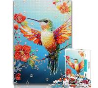 1000 Pieces Jigsaw Puzzle for Adults& Teens Fantasy Diamond Hummingbird Teenager Jigsaw,Suitable for Desktop Decoration for And Age 14 (size 75x50cm)