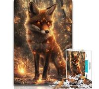 1000 Pieces Jigsaw Puzzle For Adults Teens Fantasy Fox,Brain Intelligence Challenge Addictive Toys Birthday Present,Gifts,Wall Art (75x50cm)