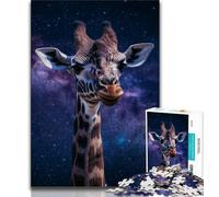 1000 Pieces Jigsaw Puzzle For Adults Teens Fantasy Giraffe Puzzles for Adults,Educational Games Home Decoration Suitable for Desktop Decoration (size 75x50cm)