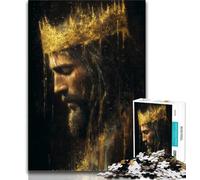 1000 Pieces Jigsaw Puzzle for Adults& Teens Fantasy Jesus,Challenging To Complete But Fun And Humorous Unique Birthday And Gifts (75x50cm)