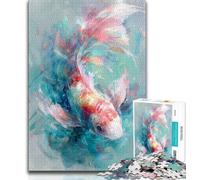 1000 Pieces Jigsaw Puzzle For Adults Teens Fantasy Koi,Toys Educational Games Stress Relieving Great Gifts And Toys (38x26cm)