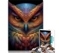 1000 Pieces Jigsaw Puzzle for Adults& Teens Fantasy Owl 1000 Pieces for Adults,Birthday Present, Gifts, Wall Art for Age 14 Years Up (size 38x26cm)